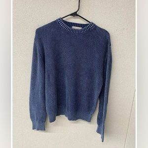 Marine Layer Blue Waffle Sweater